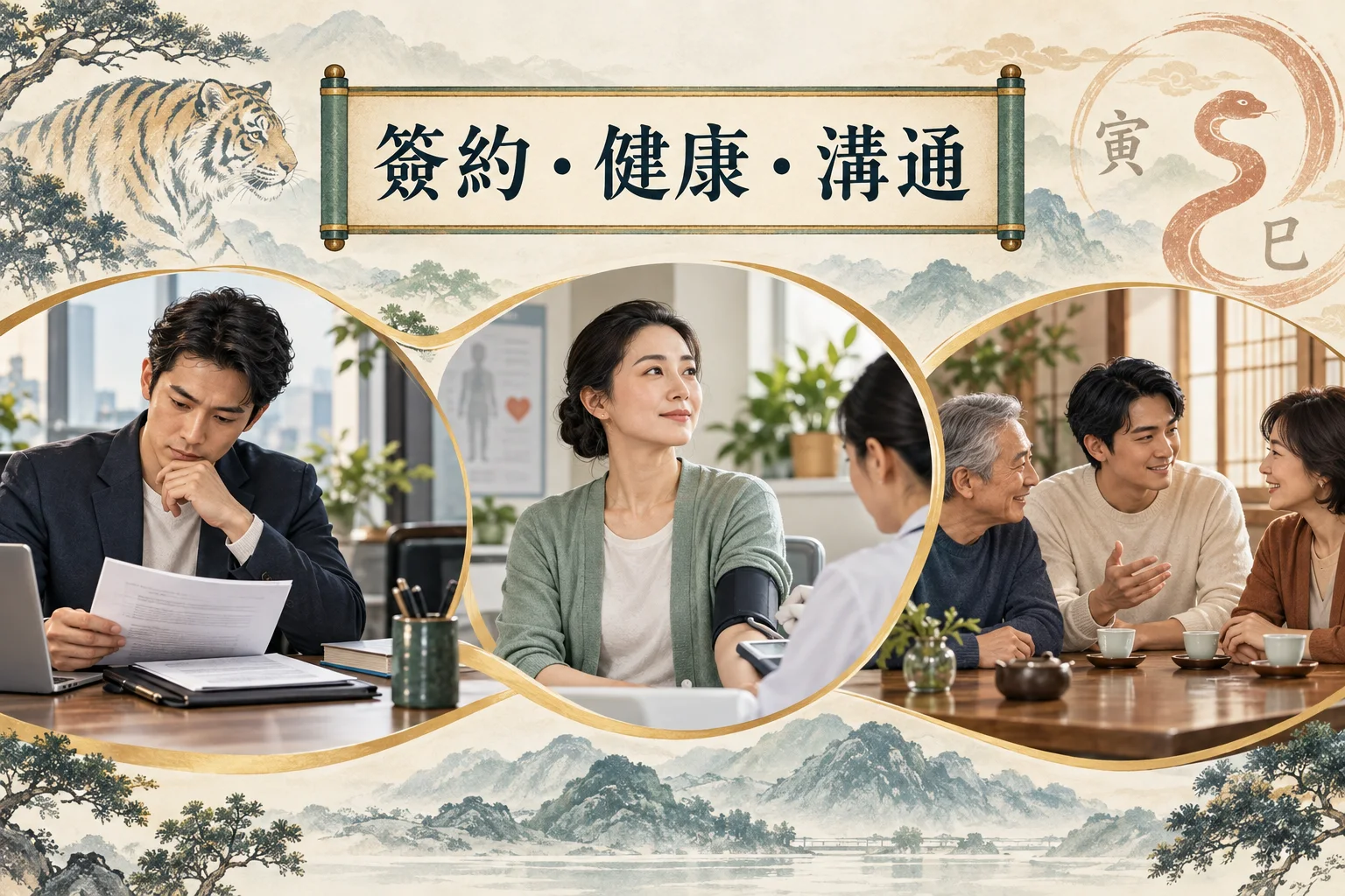 1974年屬虎刑太歲的簽約健康與溝通提醒