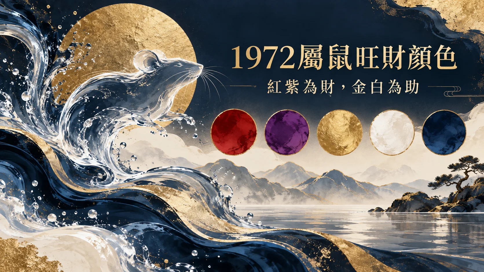 1972屬鼠旺財顏色與壬子水命五行解析