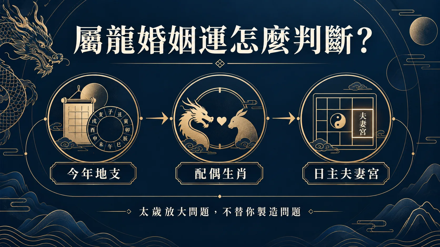 屬龍婚姻運從太歲地支配偶生肖與日主夫妻宮判斷