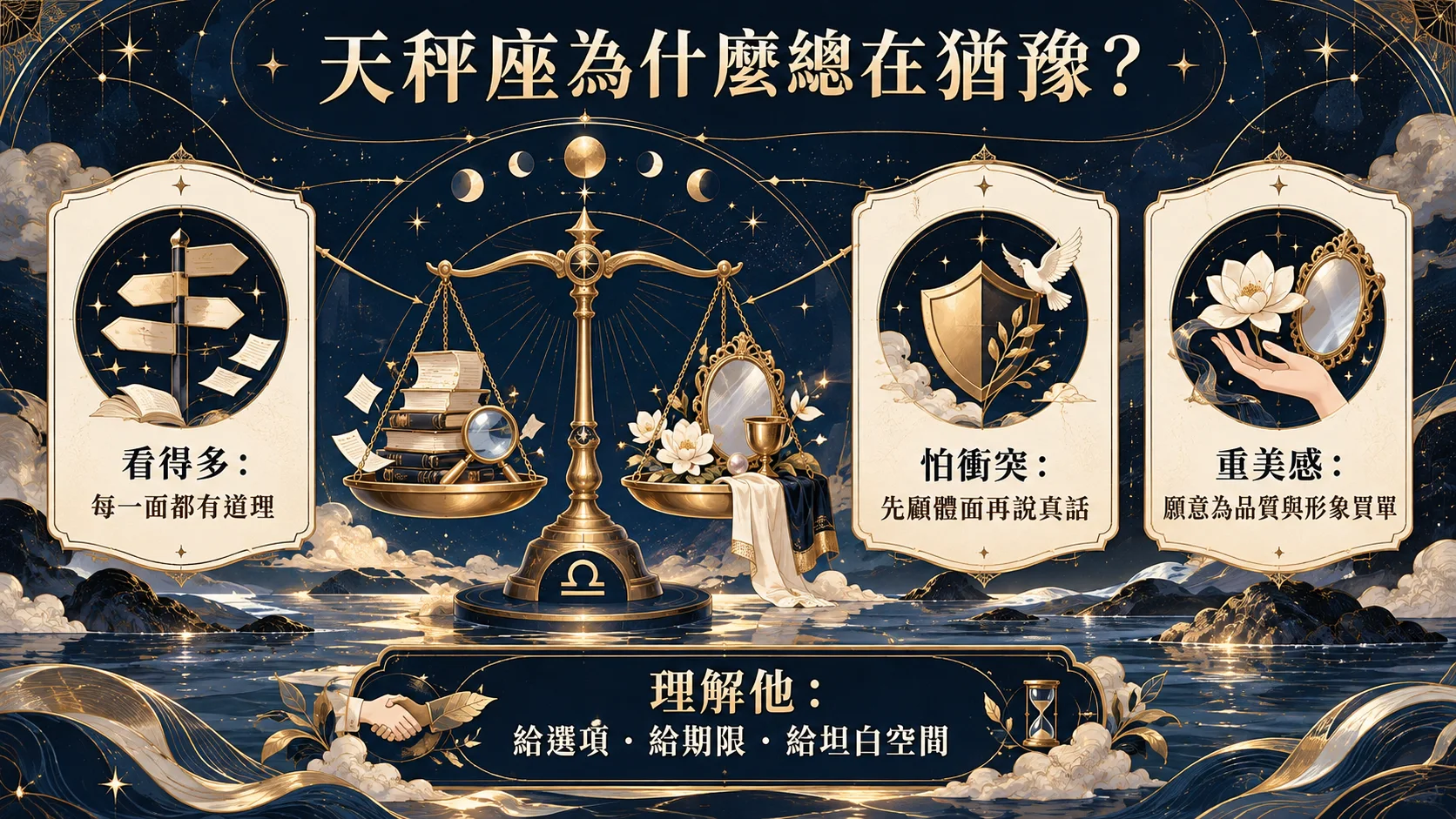 天秤座總在猶豫的三個天性與相處方法