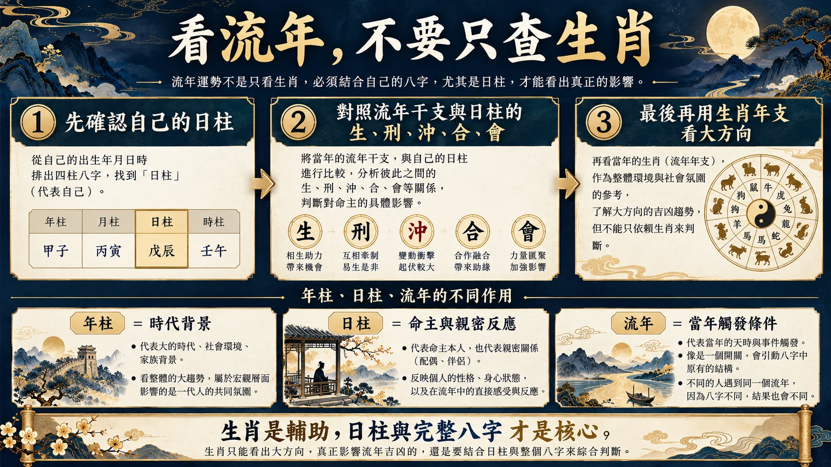 1996屬鼠女回顧流年先看日柱再查生刑沖合會方法圖