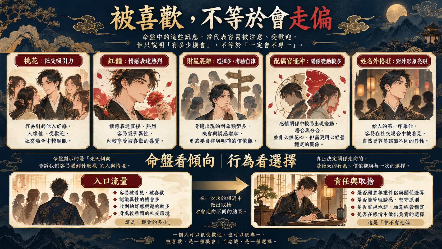 男友女人緣桃花紅豔財星配偶宮花心判斷教學圖